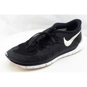 Nike Free 5.0 Youth Boys Shoes Sz 7 M Black Mesh Running
